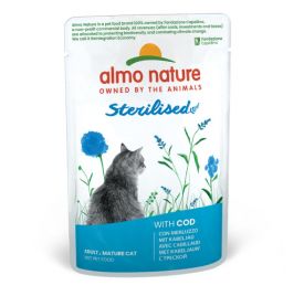 Almo Nature Cat Functional Pouch Sterilised With Cod 